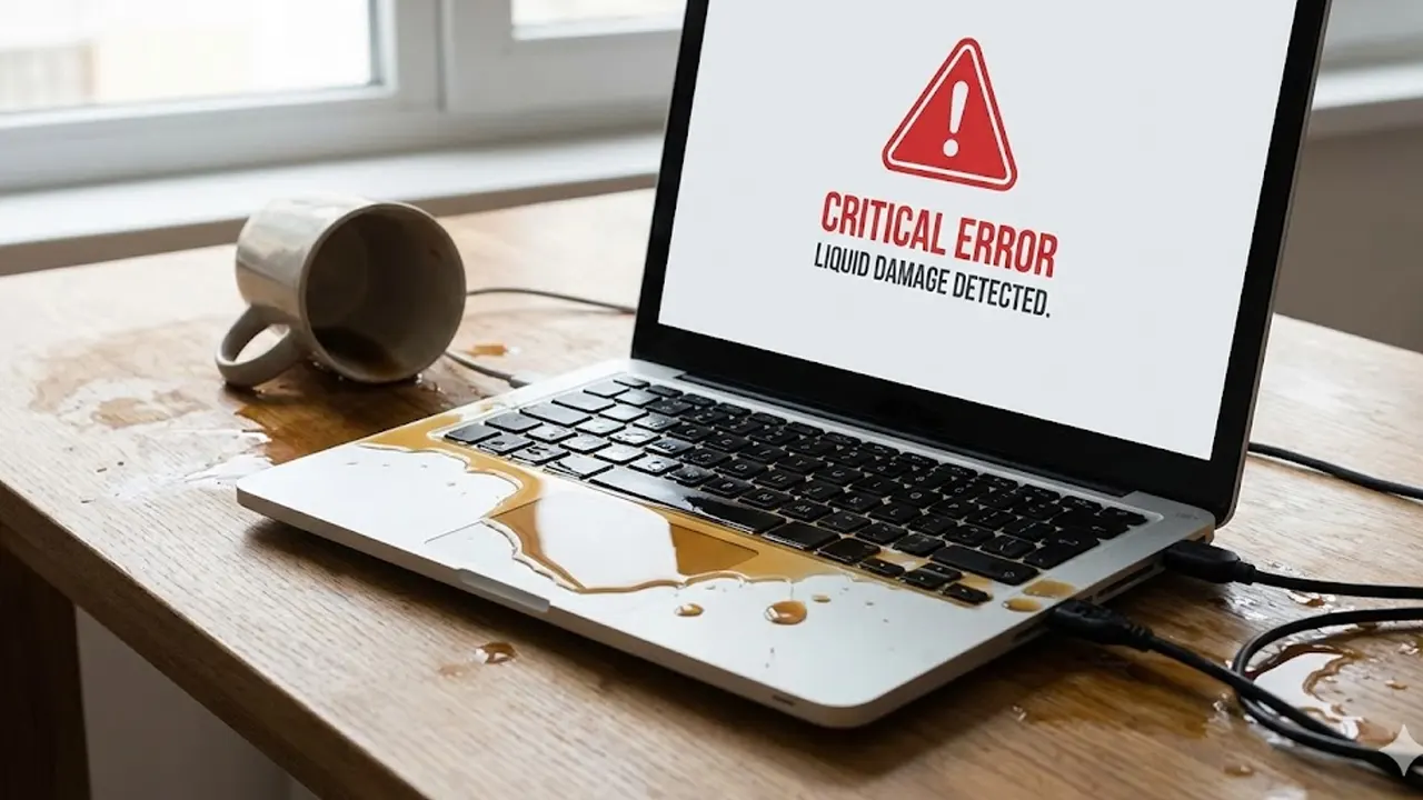 Derrames de líquidos en equipos: qué hacer y qué evitar